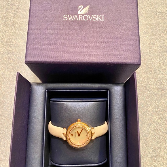 Swarovski Aila Mini Dressy Watch- Rose Gold/White main image 2